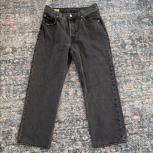 Levi’s 501 Black Denim Jeans Button Fly 26